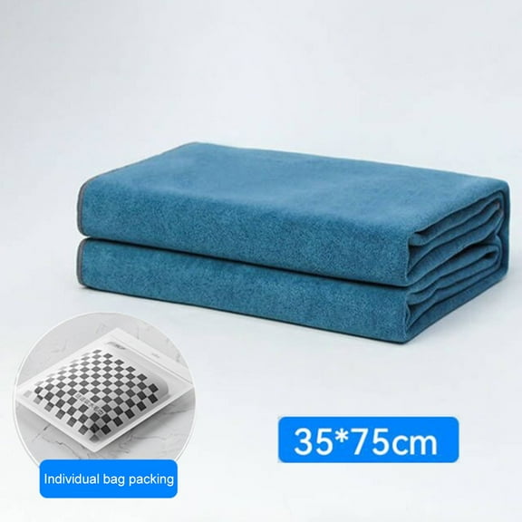 Chamois Leather + Coral Fleece Car Drying Towel Shammy Cleaning Cloth Absorbent