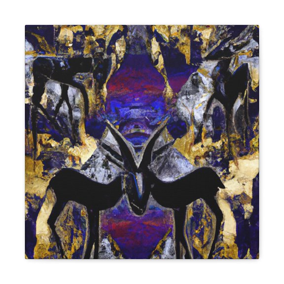 Chamois in Baroque. - Canvas