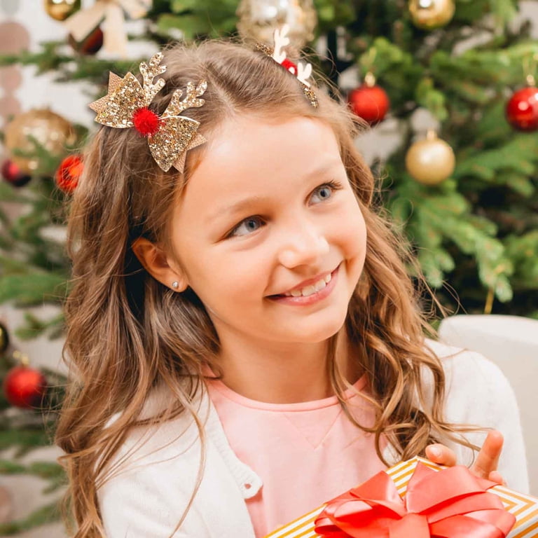 1 Pcs Christmas Hair Clips Xmas Bow Hair Accessories Cute  display picture 1