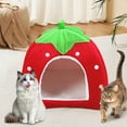 thumbnail image 1 of Chamoist 2 in 1 Cat Cave House Tent for Kittens and Small Pet,Cat Bed for Indoor Cats,Foldable Kitten Hideaway with Non-Slip Bottom,Cat Cave Cat House Cats Tent with Cushioned Pillow,Soft Kitten Beds, 1 of 8