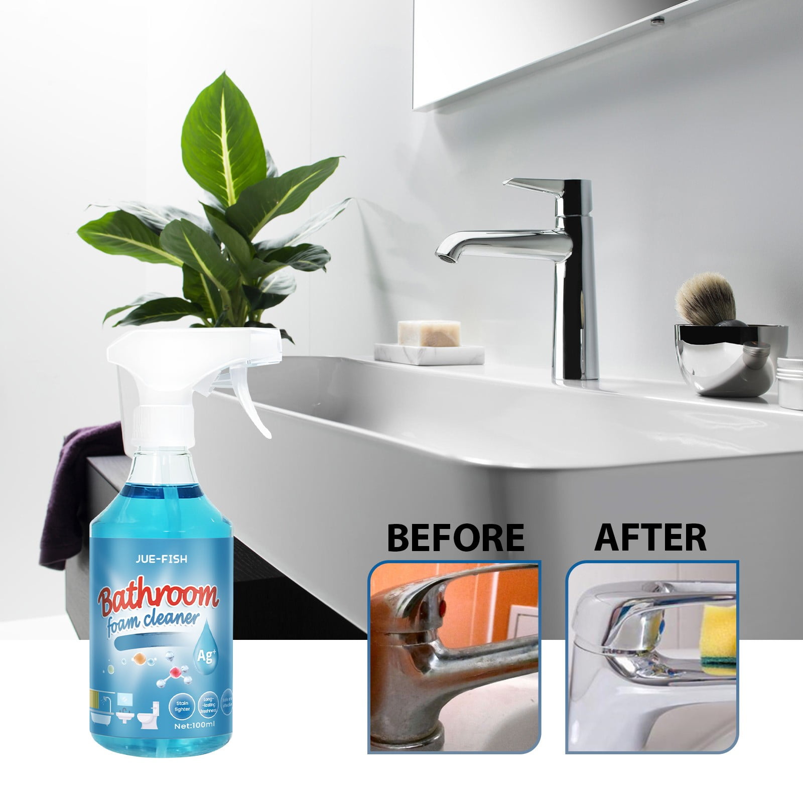 Chamoist Antibacterial Bathroom Descaler Cleaner Shower Cleaner Spray