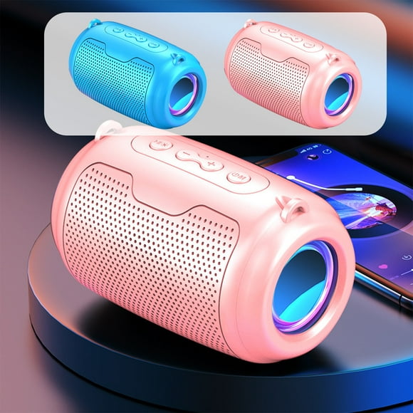 Chamoist Bluetooth Speakers Portable Wireless,Bluetooth Speaker for Car,Bluetooth Speaker with Lights Small Bluetooth Speakers Wireless Bluetooth Speaker Pink for iPhone, Samsung and More