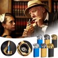 thumbnail image 1 of Chamoist Bulk Lighters,Double Fire Straight To Open Flame Conversion Metal Lighter Unique Shape Lighter Metal for Fireworks, Candle, 1 of 7