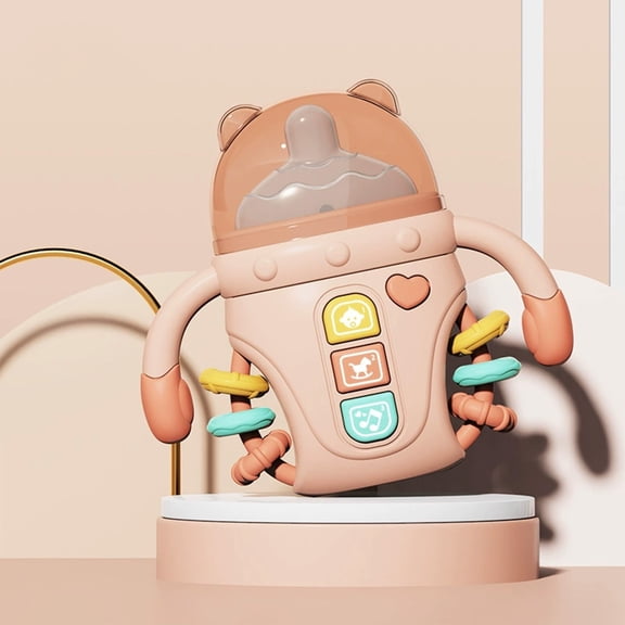 Chamoist Educational Toys,Montessori Toys Learning Activities,Christmas Early Development Toys,Toys for Early Education and Puzzle Solving Can Chew On Bottles Music Hand Clapping Ringing