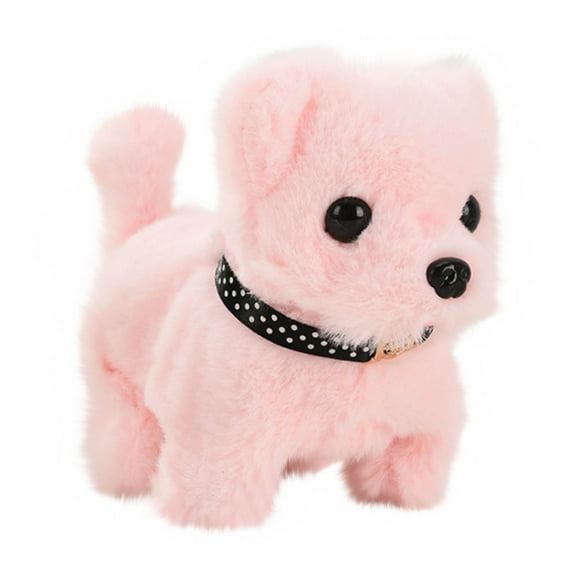 Chamoist Electronic Interactive Dog,Plush Toy Puppy Electronic Interactive Dog,Interactive Electronic Dog Toy,Plush Puppy Interactive Pet Dog,Toy Dog Plushs Toy Walking Dog Stall Electronic Puppy Pet