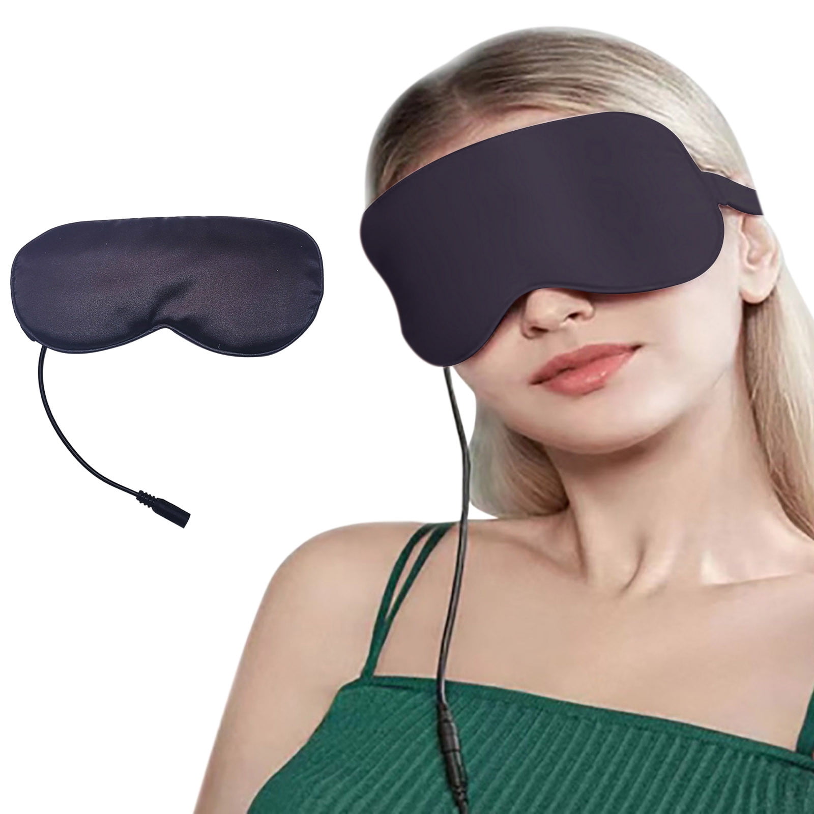 Chamoist Heated Eye Mask, Cordless Dry Eye Mask Washable Warm Eye Compress Mask with Flaxseed