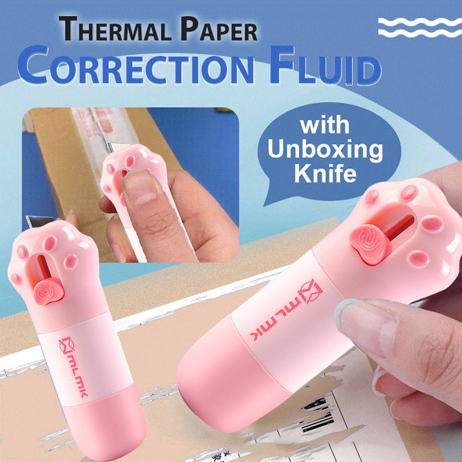 Chamoist Home Office Essentials,Thermal Paper Correction Fluid With