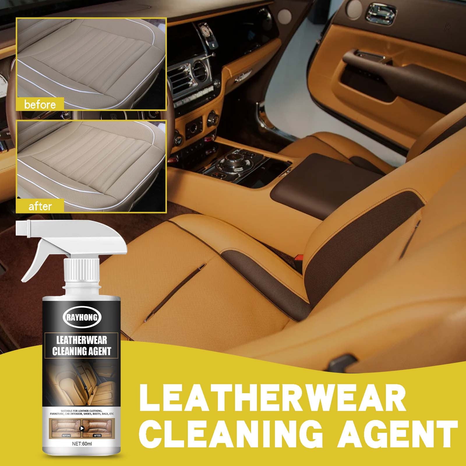 Chamoist Mold and Mildew Remover Bathroom Cleaner,Leather Cleaner, Car