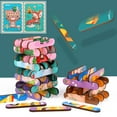 thumbnail image 1 of Chamoist Puzzles Toys,Magnetic Stacking Blocks,Stacking Blocks Game,Creatives Strip Puzzle Wooden Dinosaur Animals Pattern Cognition Kindergarten Early Education Puzzle Mobile Puzzle Board, 1 of 5