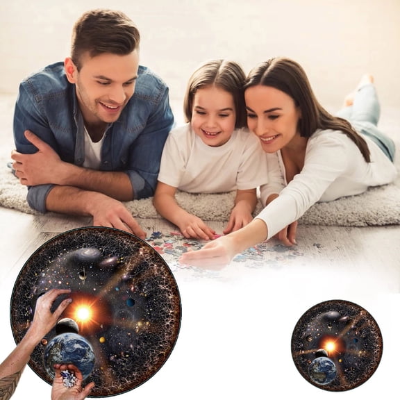 Chamoist Puzzles Toys,Magnetic Stacking Blocks,Stacking Blocks Game,Galaxies Puzzle 1000 Pieces Space Themed Jigsaws Puzzle for Relaxation and Brain Teaser