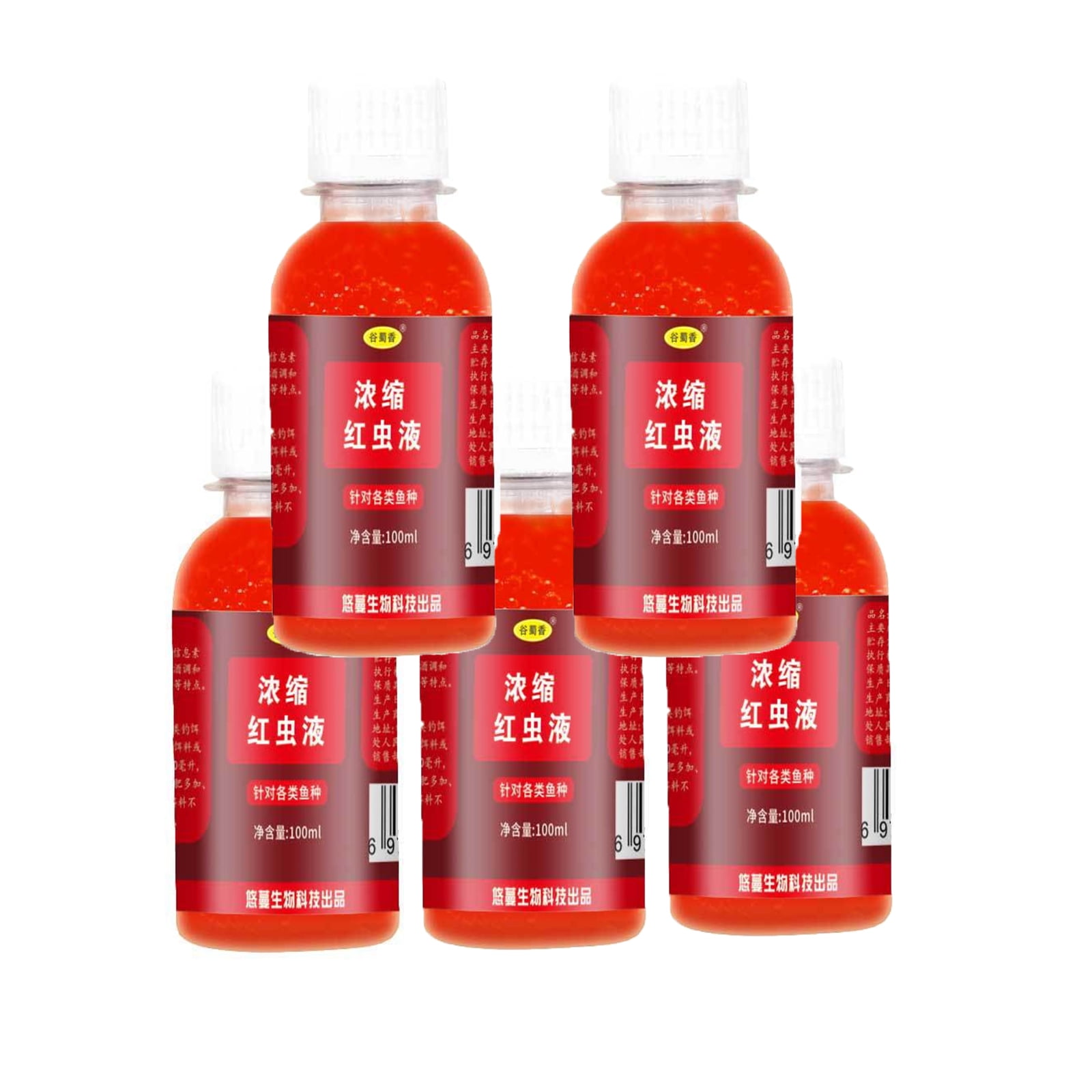 10/60/100 ML Red Worm Liquid Scent Bait Fish Additive Fishing Lures  Attractanth