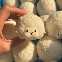 Chamoist Squishy Toys,Cute Squishy Squeeze Toys,Stress Squeeze Toys for Adults,Cream Sheep Pinch Music Slow Decompression Simulation Toys