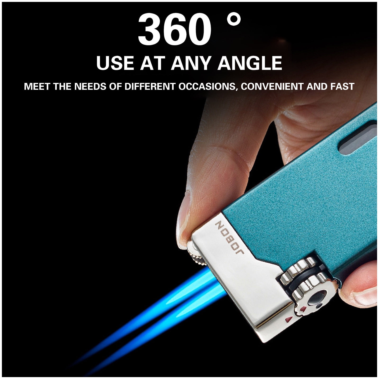 Chamoist Torch Lighter Flame Lighters Windproof Butane Gas Lighter Cool