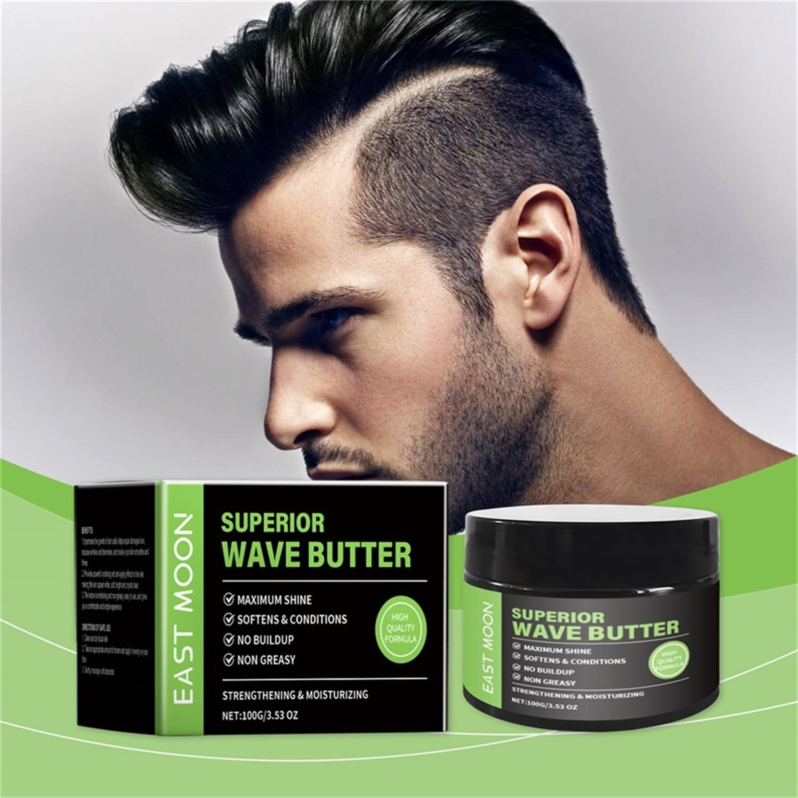 Chamoist Wave Grease For Men Maximum Non Greasy Softens Conditions No Buildup Shea Tangerine Butter Wave Cream,Beauty Products Clearance