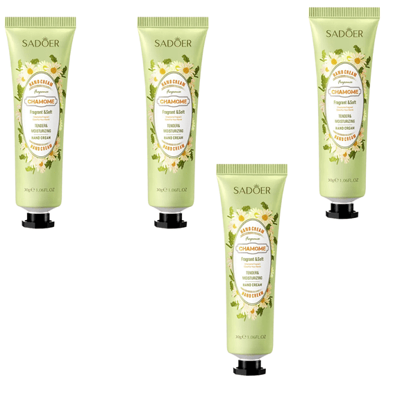 Chamomile Bliss: Nourishing Hand Cream for Soft, Supple Hands, 2 oz (4pcs)