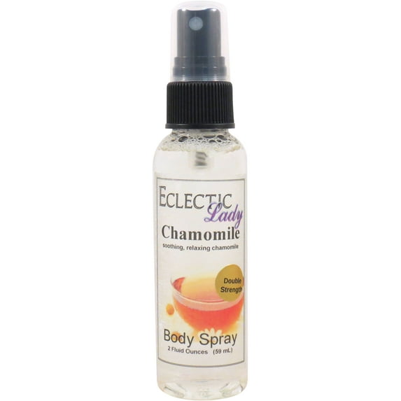 Chamomile Body Spray, Eclectic Lady, Hydrating Mist, Unisex (Double Strength), 2 oz