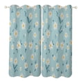 thumbnail image 1 of Chamomile Floral Pattern Blackout Curtains Window Drapes Room Darkening Thermal Insulated Grommets Blackout Curtains, for Living, Dining, Bedroom,2 Panels, 1 of 6