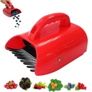 Chamomile Harvester, Berry Picker with Metallic Comb, Large Capacity Chamomile Picker, Fruit Picking Tool for Orchard, Blueberry Picker Scoop Tool for Berries, Chamomiles, Cherries