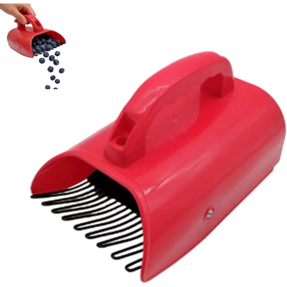 Chamomile Harvester, Herb Picker Tool with Stainless Steel Comb, Ergonomic Flower Harvesting Rake for Lavender, Sweet Gum Tree Ball Picker Upper, Gentle Precision Picking for Home Gardeners