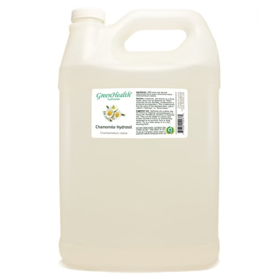 Chamomile Hydrosol - 1 Gallon - Clear Plastic Jug w/ Cap - GreenHealth