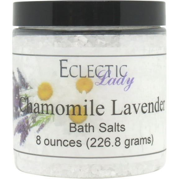 Chamomile Lavender Bath Salts by Eclectic Lady, 8 ounces