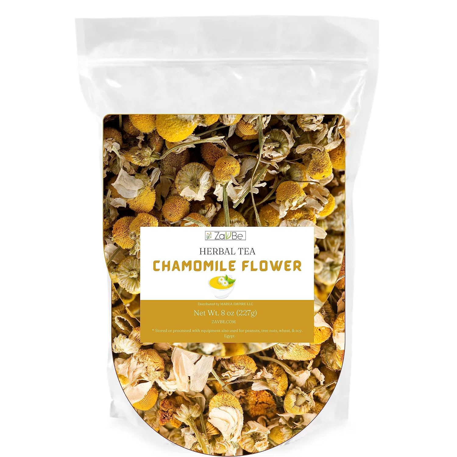 Chamomile Loose Leaf Tea 8 Ounce NonCaffeinated, Natural Bulk Loose Tea Leaves for Hot & Iced