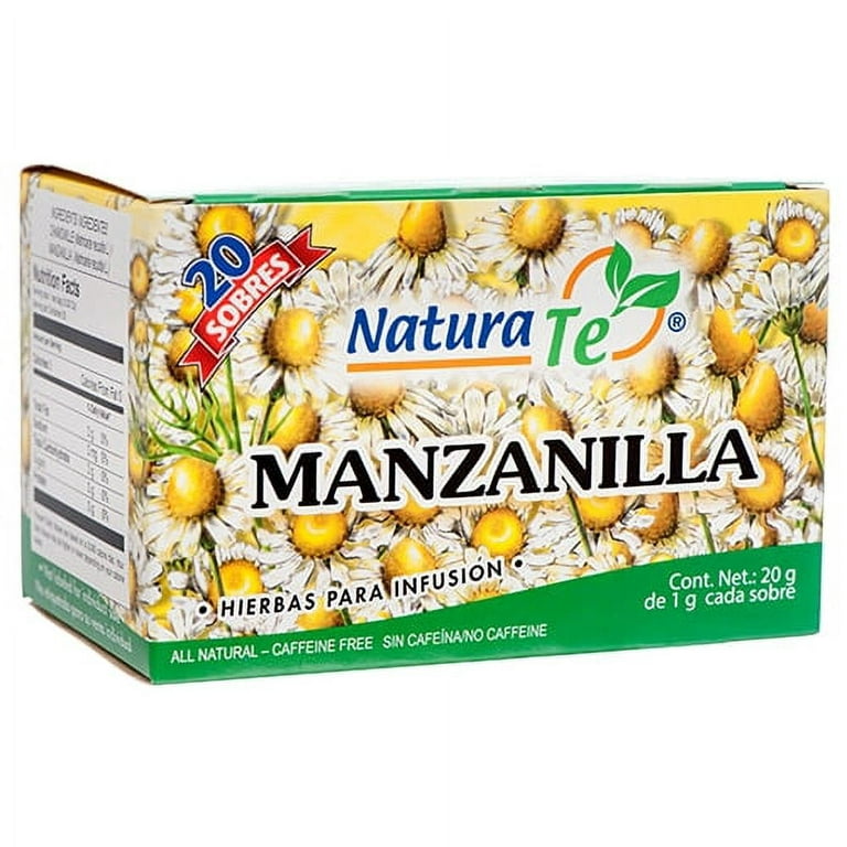 Chamomile Manzanilla Herbal Tea By NaturaTe Nt 20 Gr. 