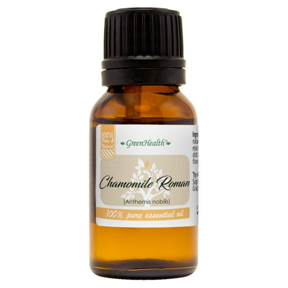 Chamomile (Roman) Essential Oil - 15 ml - Amber Glass Bottle w/ Euro Dropper