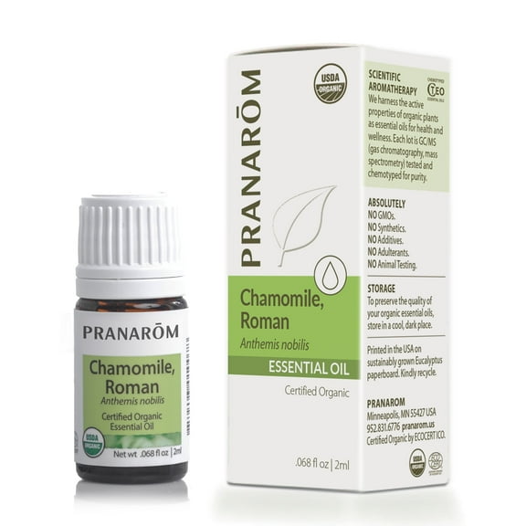 Pranarom - Chamomile, Roman Essential Oil 2ml - Ideal for Wellness Enthusiasts - Diffusing for Relaxation Therapy - Certified Organic Purity - 100% Pure, Certified Organic Anthemis Nobilis