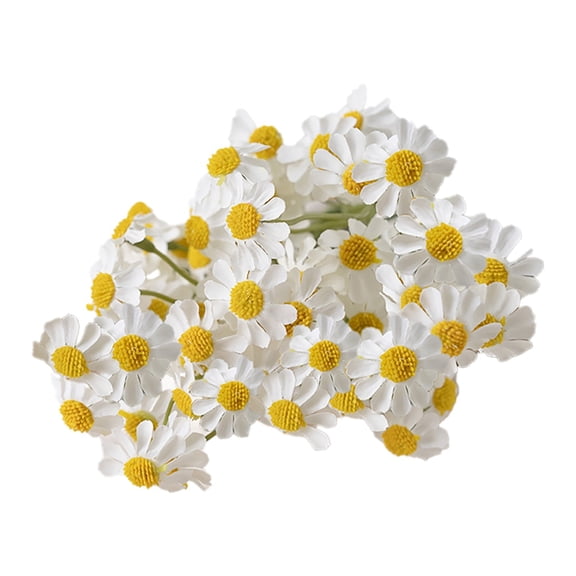Chamomile Simulation Flower,Artificial Flowers Bouquet Silk Tiny Flowers for Home Garden Vase Decor