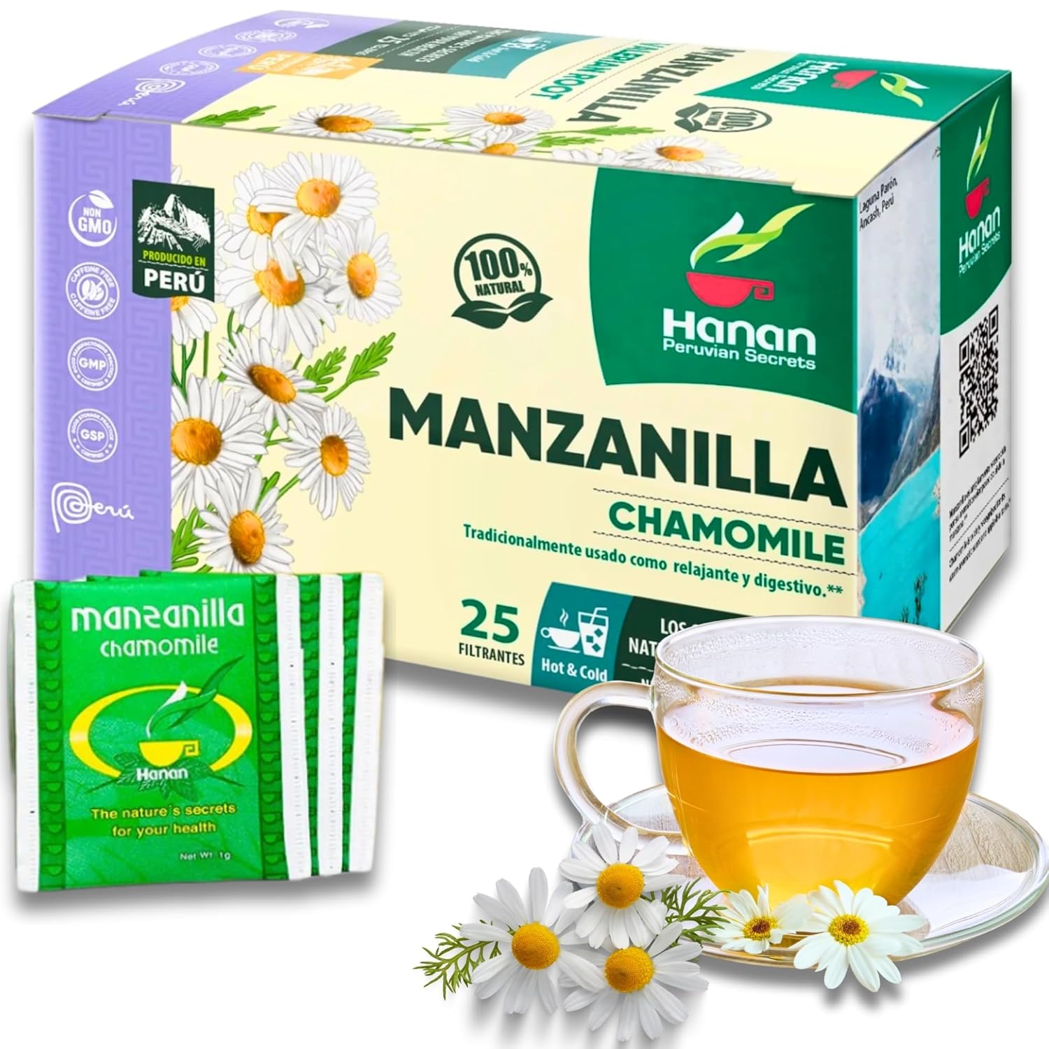 Chamomile Tea 25 Herbal Teabags of Te De Manzanilla Natural Dried ...
