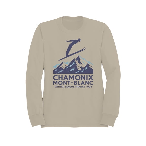 Chamonix Mont-Blanc Ski 1924 Graphic Women's Sweatshirt