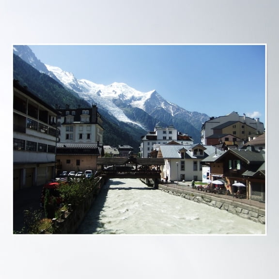 Chamonix Poster Wall Art, Modern Wall Decor, 12x18 UNFRAMED