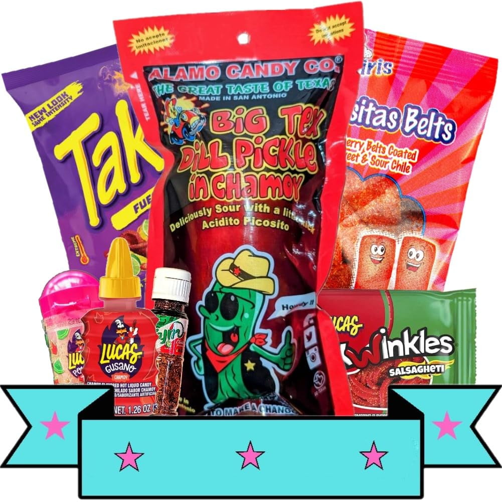 Chamoy Pickle Kit, Takis, MMF7 Popular Mexican Candy, As Seen on Tik
