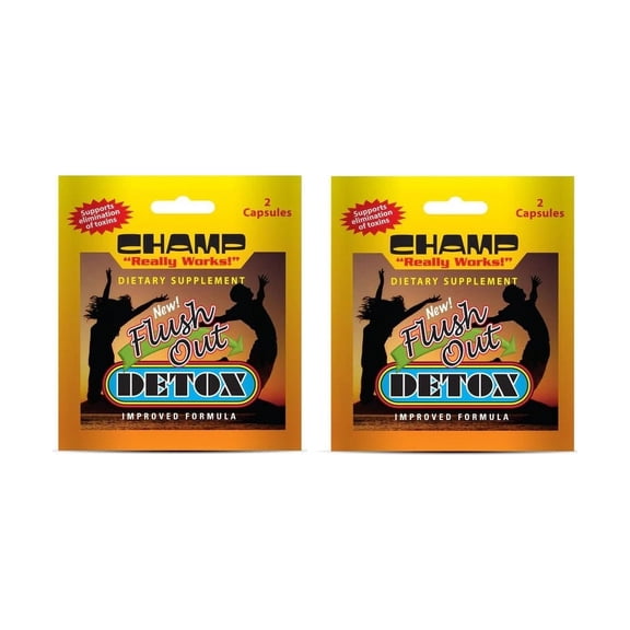 Champ Flush Out Detox, 2 Capsules each, 2 Packs