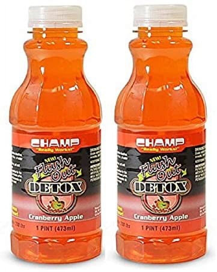 Champ Flush Out Detox Drink, Cranberry Apple, 1 Pint (2 Count