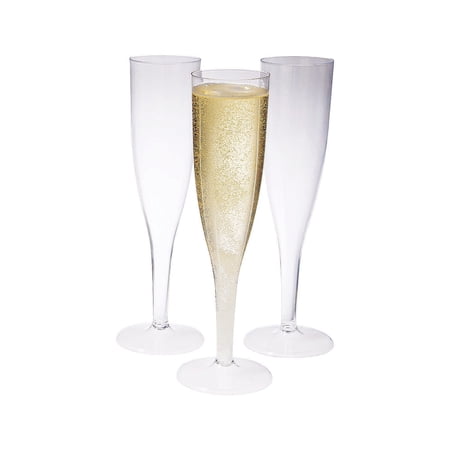 Champ Flutes Box Set Clear 25Pc - Party Supplies - 25 Pieces