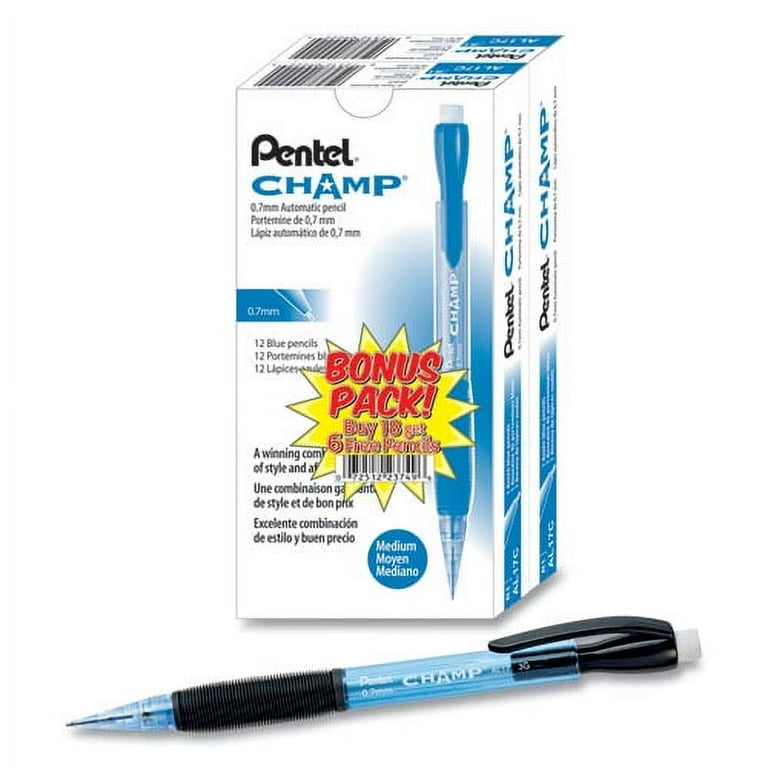 Icy Mechanical Pencil Value Pack, 0.7 mm, HB (#2), Black Lead, Transparent Blue Barrel, 24/Pack Icy Mechanical Pencil Value Pack, 0.7 mm, HB (#2), Black Lead, Transparent Blue Barrel, 24/Pack
