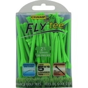 Champ Zarma FLYtee 2.75 inch, Plastic Golf Tees Lime Green, 30 Count