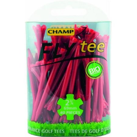 Champ Zarma FLYtee 2.75 inch, Red, 30 Count