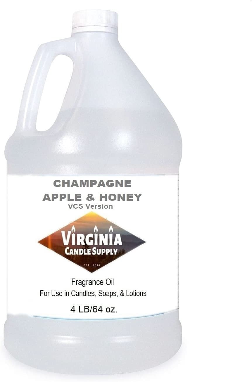 Champagne Apple & Honey Fragrance Oil Our Version of The Brand Name 64 oz Bottle for Candle Making, Soap Making, Tart Making, Room Sprays, Lotions, Car Fresheners, Slime, Bath Bombs, Warmers