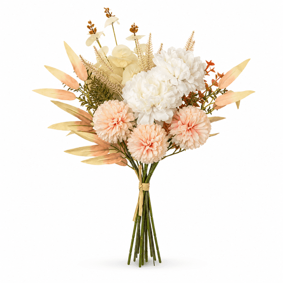Champagne Artificial Flower Bouquet Silk Flowers Cemetery Flowers Wedding Decoration Table Decor