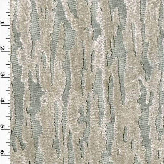 Champagne Beige/Taupe Textured Velvet Woven Decor Fabric, Fabric By the Yard