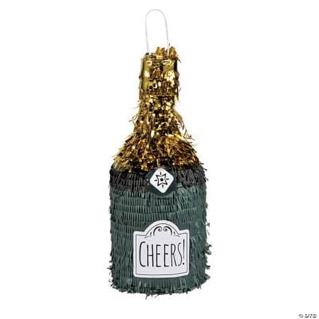 Champagne Bottle Shaped Pinata Party Decor 1 Piece