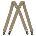 thumbnail image 1 of Champagne Boys Suspenders 1 inch X Back Spencer J's, 1 of 5