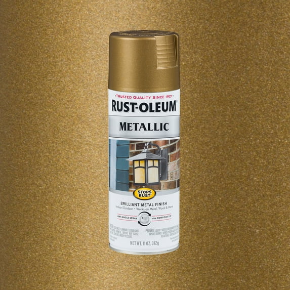 Champagne Bronze, Rust-Oleum Stops Rust Vintage Metallic Spray Paint-313142, 11 oz