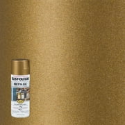Champagne Bronze, Rust-Oleum Stops Rust Metallic Protective Enamel Spray Paint, 11 oz