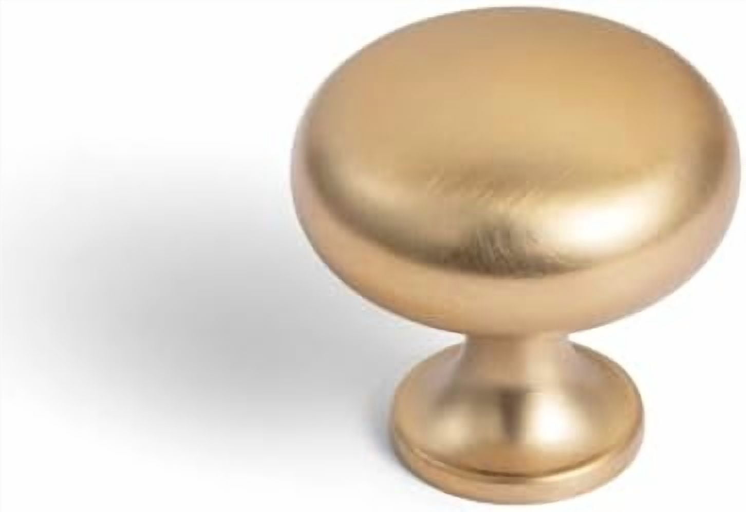 Champagne Bronze Zinc Alloy Cabinet Enlarged knob - Single Hole Center Affordable Luxury Cabinet Pull Hardware for Bedroom, Kitchen, 6 Pack