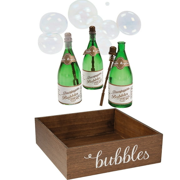 Champagne Bubble Bottle Wedding Send-Off Kit Bulk 145 Pc
