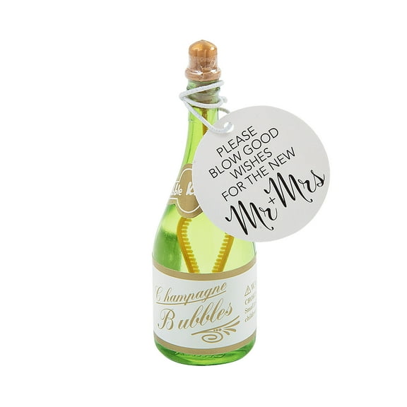 Champagne Bubble Bottles & Favor Tags Kit for - 288 Pc